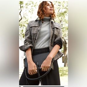 Plaid wool overshirt (NEW w/o tag)